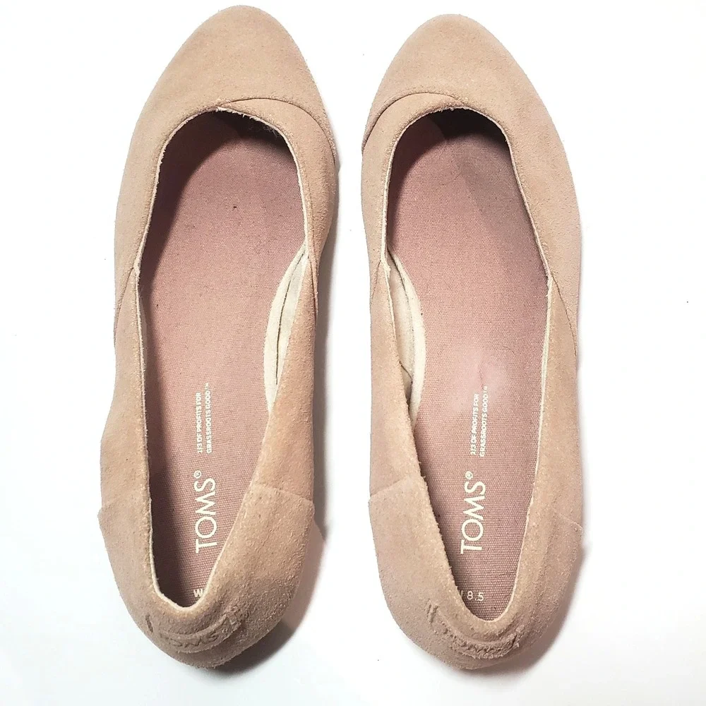 Toms Jutti‎ Womens Classic Fashion Casual Slip On Ballerina Flats Size US 8.5